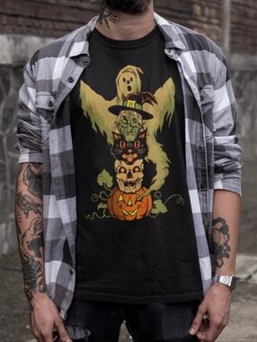 NWOT, Halloween Shirt Co Character Stack Tee Large